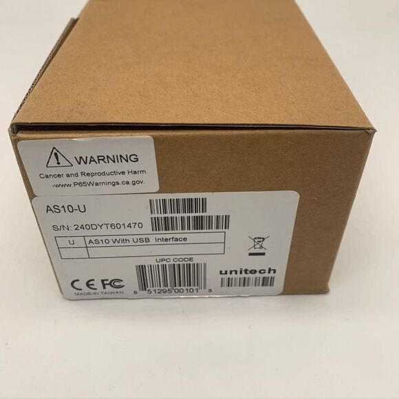 Unitech‎ AS10 Barcode Scanner, Barcode Scanner, Wired Barcode Scanner - Picture 1 of 2